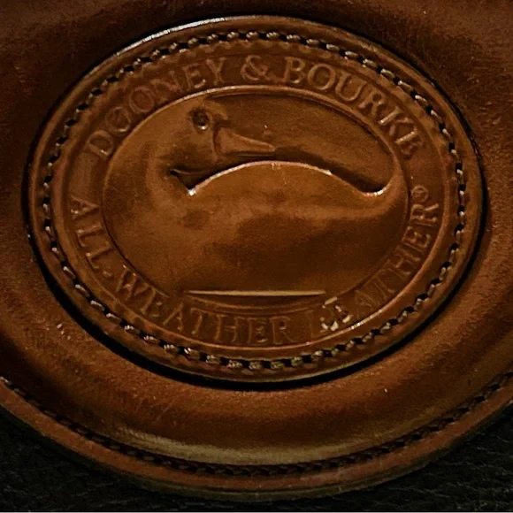 VintageY2K Dooney & Bourke tote handbag Crossbody bag Brown and Black Leather - Picture 7 of 17